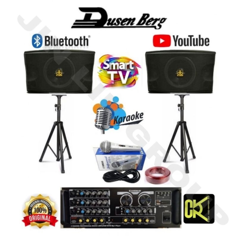 Jual Grosir Paket Sound System Karaoke Dusenberg Cvr 10 Inch Kabel Mic