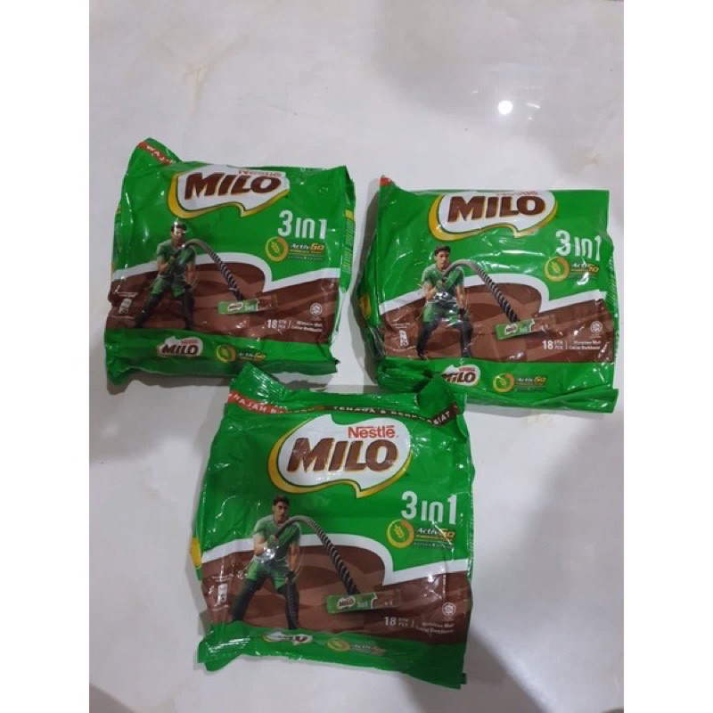 Jual Milo 3 In 1 Malaysia Sachet Isi 18 Saset Milo Stik Malaysia Milo 3 In 1 Malaysia 5406