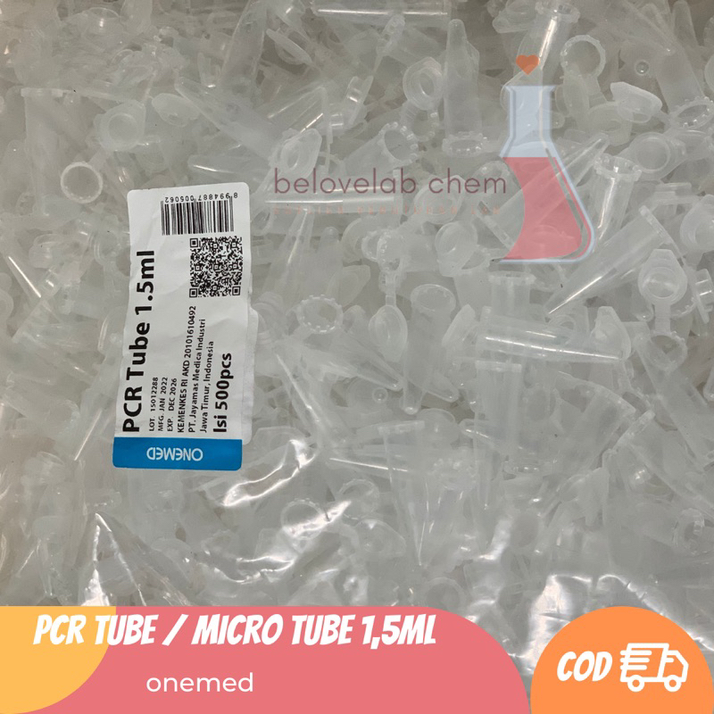 Jual PCR Tube 1,5ml / Microcentrifuge Tube / Microtube 1,5ml Onemed ...