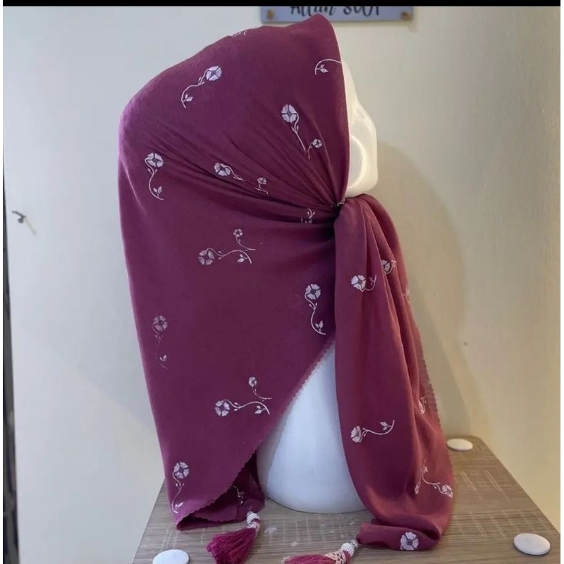 Jual Segi 4 empat bandul motif flower bahan rubycorn Premium di ...