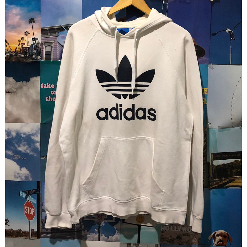 Hoodie store adidas putih