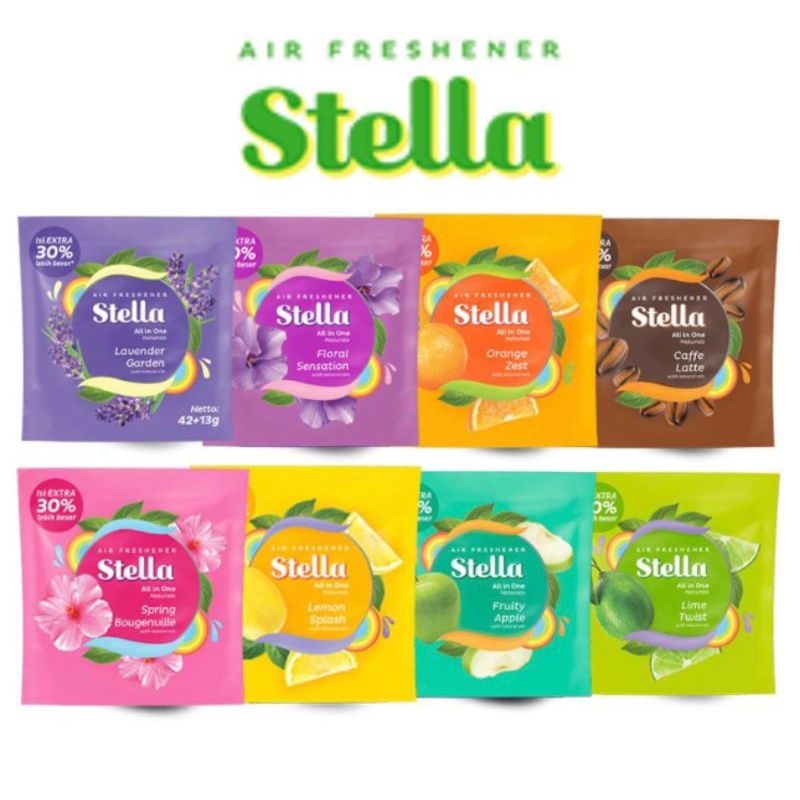 Jual Stella Pengharum Ruangan/Stella Air Freshener All In One 42 Gr+13 ...