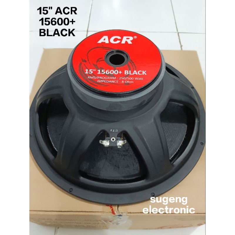 Jual Speaker 15 inch ACR 15600+ BLACK Wofer// Speaker ACR 15 inch