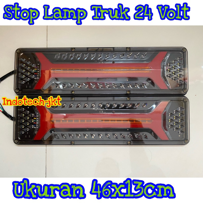 Jual Lampu Truk Stop Lamp Volt Model Diamond X Ukuran Cm Shopee Indonesia