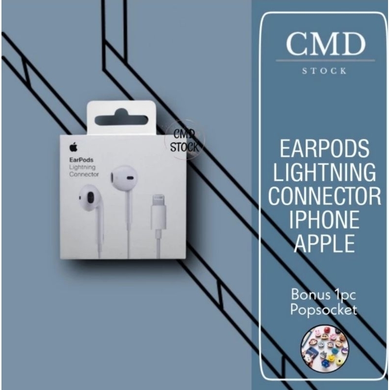 Jual Headset Earphone Handsfree Earpods iPhone Lightning Connector