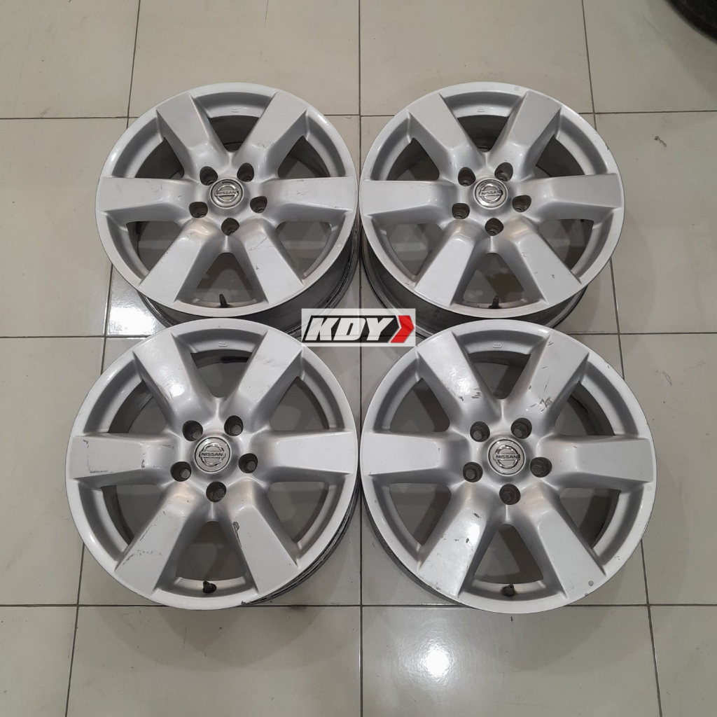 Jual Velg Pelek Bekas Original Copotan Mobil Nissan Xtrail Ring Baut Pcd Ertiga Xl