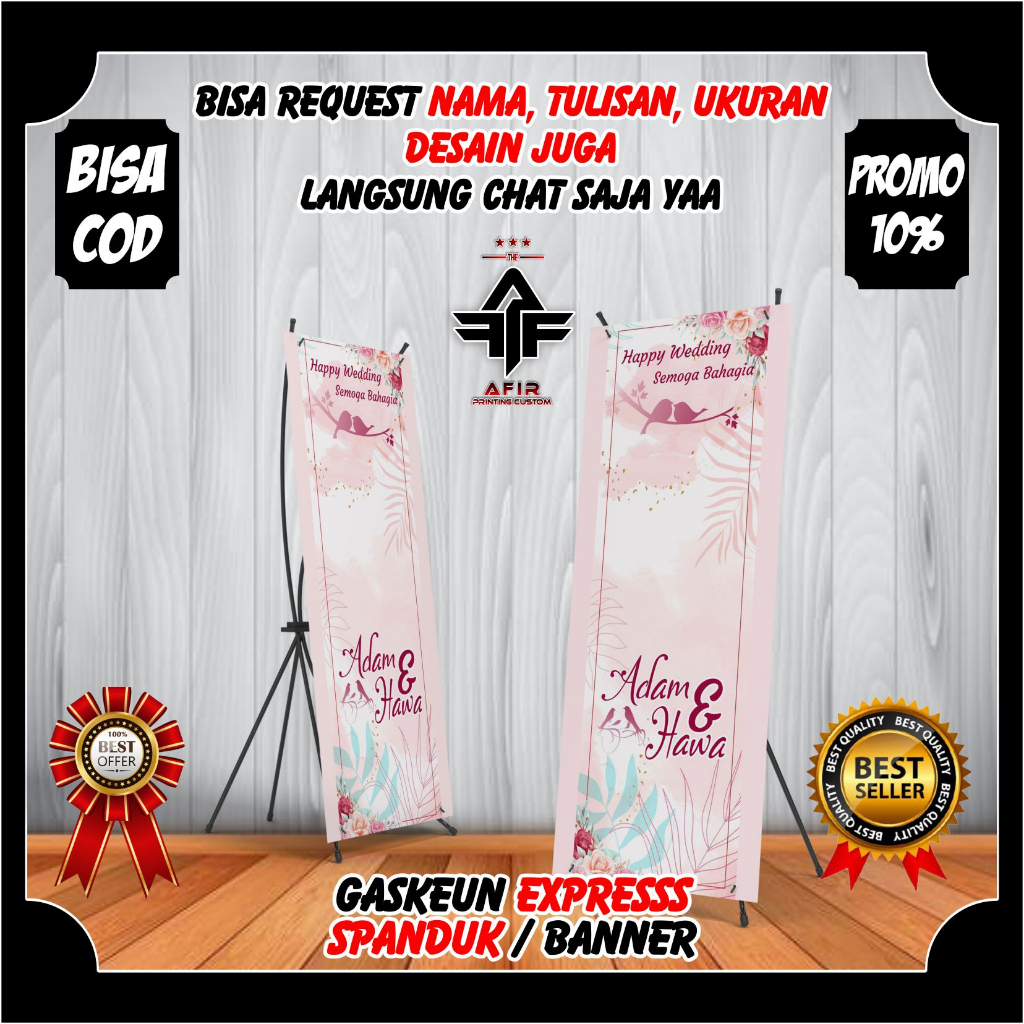 Jual Spanduk Wedding Banner Wedding Pernikahan Desain Custom ...