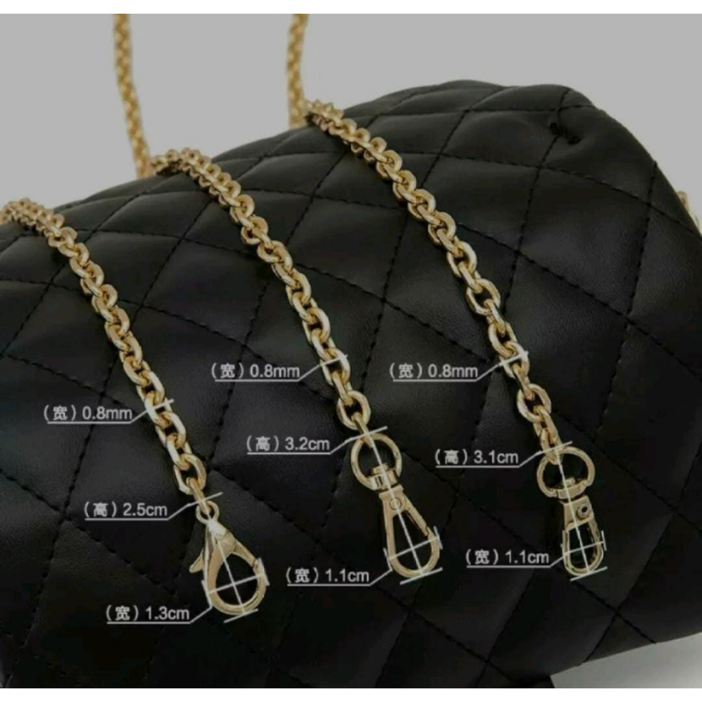 Jual Tali Tas Rantai Panjang - Tali Rantai Tas 120cm Tali Tas Selempang ...
