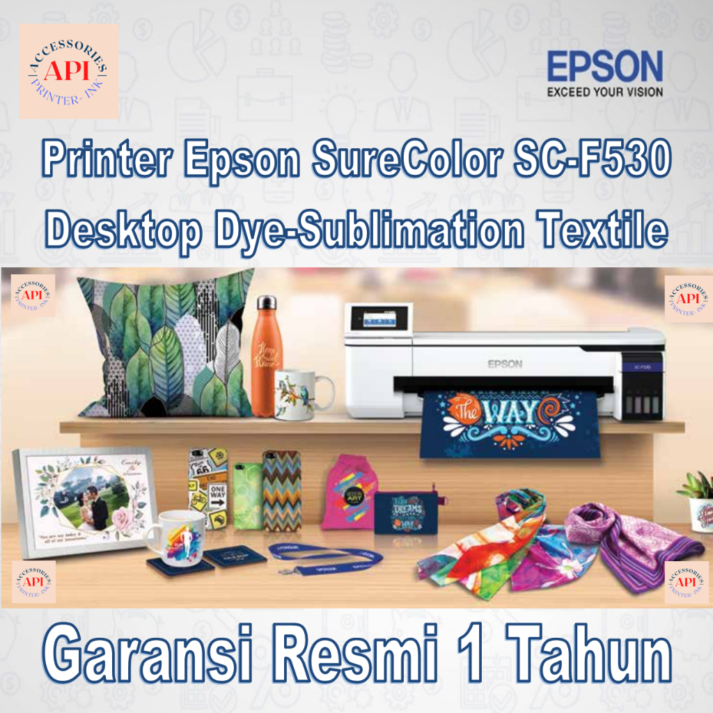 Jual Printer Epson Sublim Surecolor Sc F530 Sc F530 24 Dye Sublimation Textile Garansi Resmi 5330