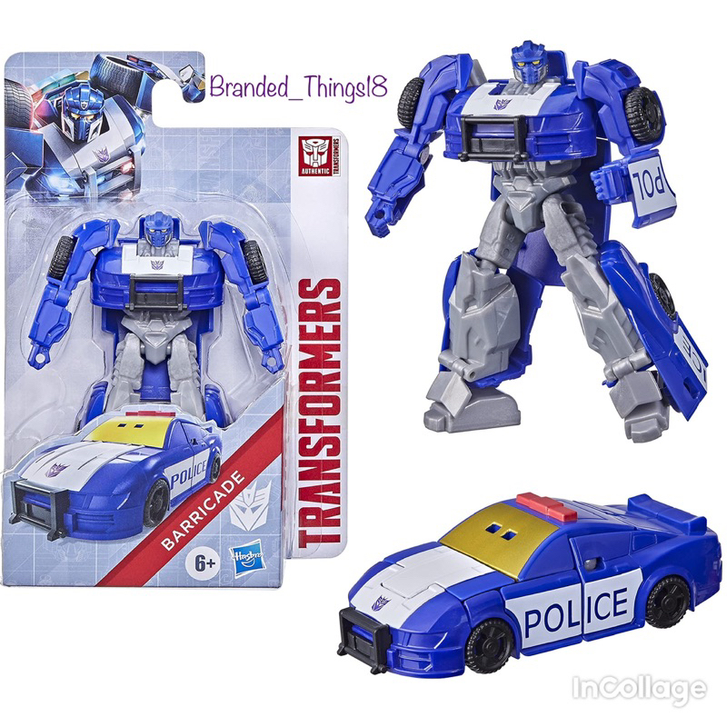 Jual Transformers Barricade Police Cop Car Blue Autobot Cyberverse