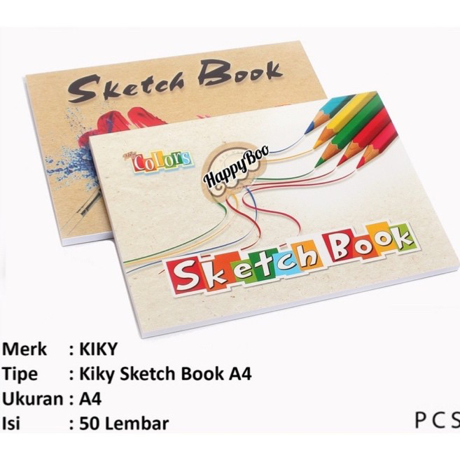 Jual sketchbook sketchbook A4 kiky sketsa book buku sketsa premium