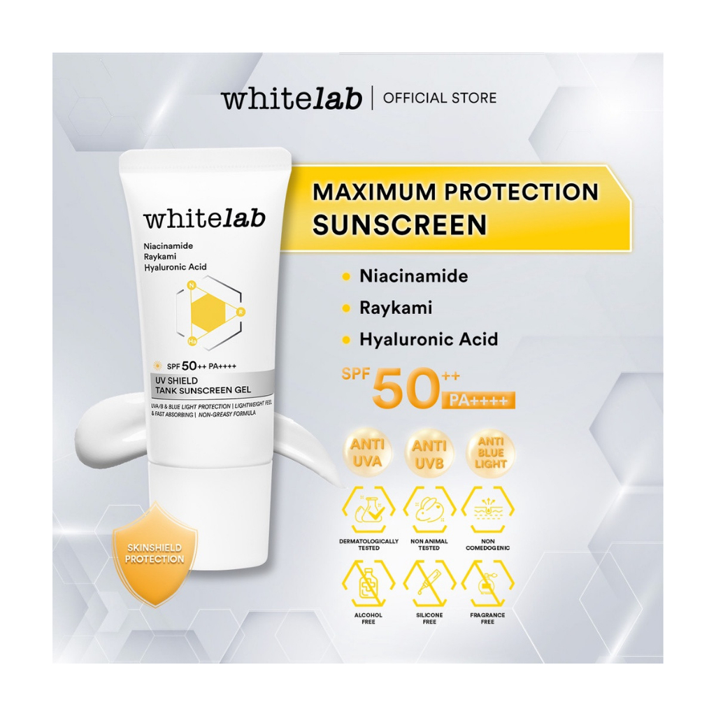 Jual Whitelab Uv Shield Tank Sunscreen Gel Spf 50 Pa Shopee