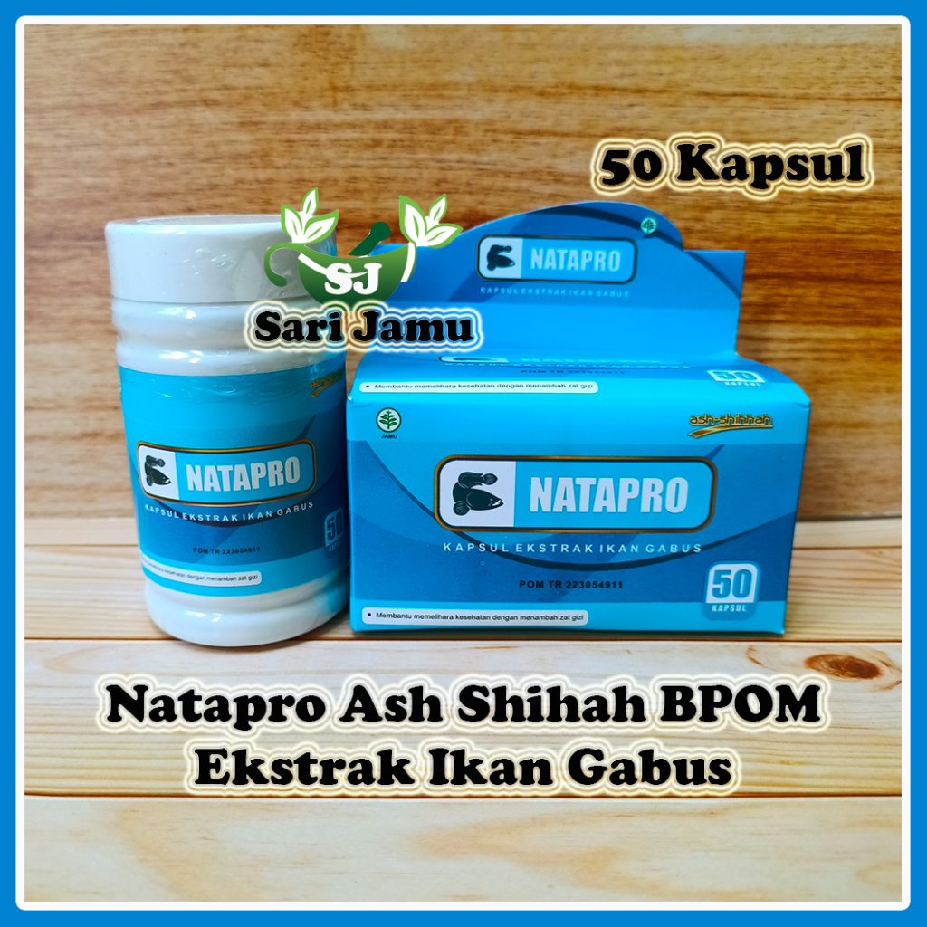 Jual Kapsul Pro Albumin Natapro ekstrak Ikan Gabus / ikan kutuk 50 ...