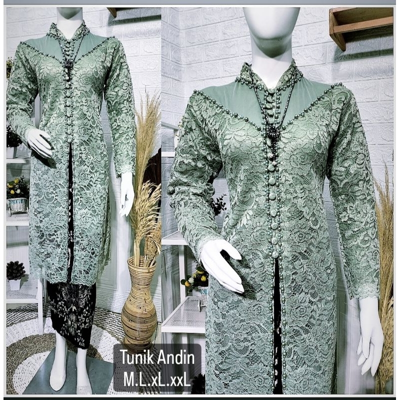 Jual Kebaya Brokat Andin Fayet Modern Kebaya Ibu Hajat Kebaya Pesta Lamaran Besanan Shopee