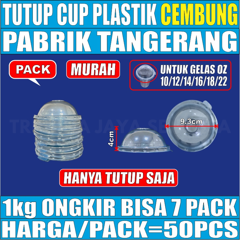 Jual Lid Tutup Cembung Per Pack Untuk Gelas Plastik Oz Oval Rata Murah Shopee Indonesia 0128