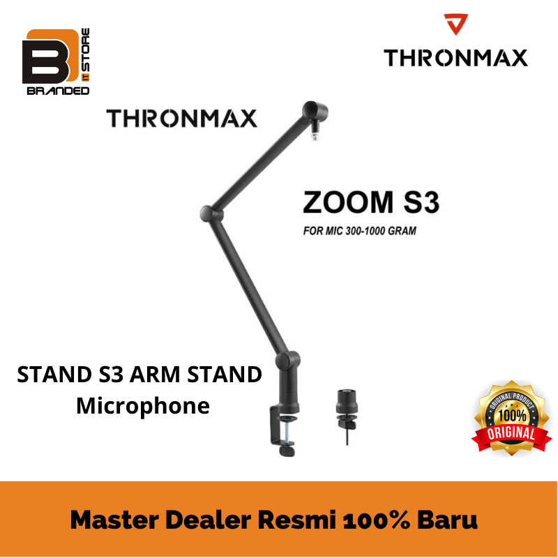Jual MICROPHONE STAND REXUS THRONMAX ZOOM BOOM S3 PLUS | Shopee Indonesia