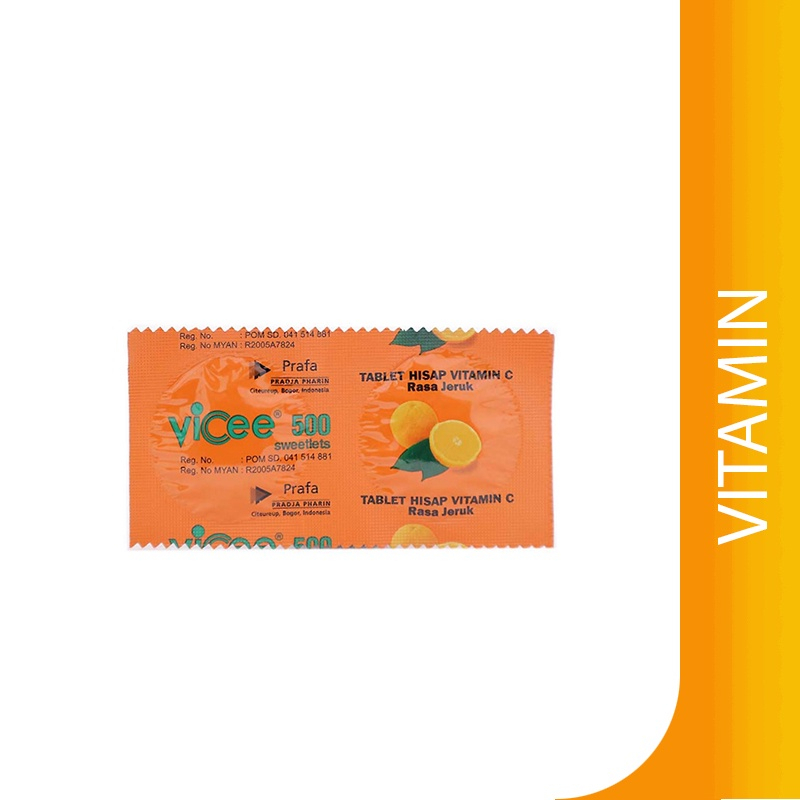 Jual Vicee Orange 1 Strip isi 2 tablet | Shopee Indonesia