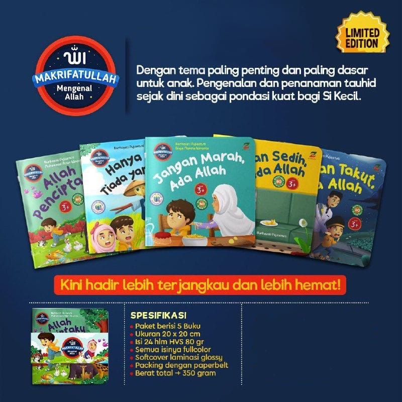 Jual ZYD Makrifatullah 1 Set Buku Cerita Anak Muslim Pengenalan 
