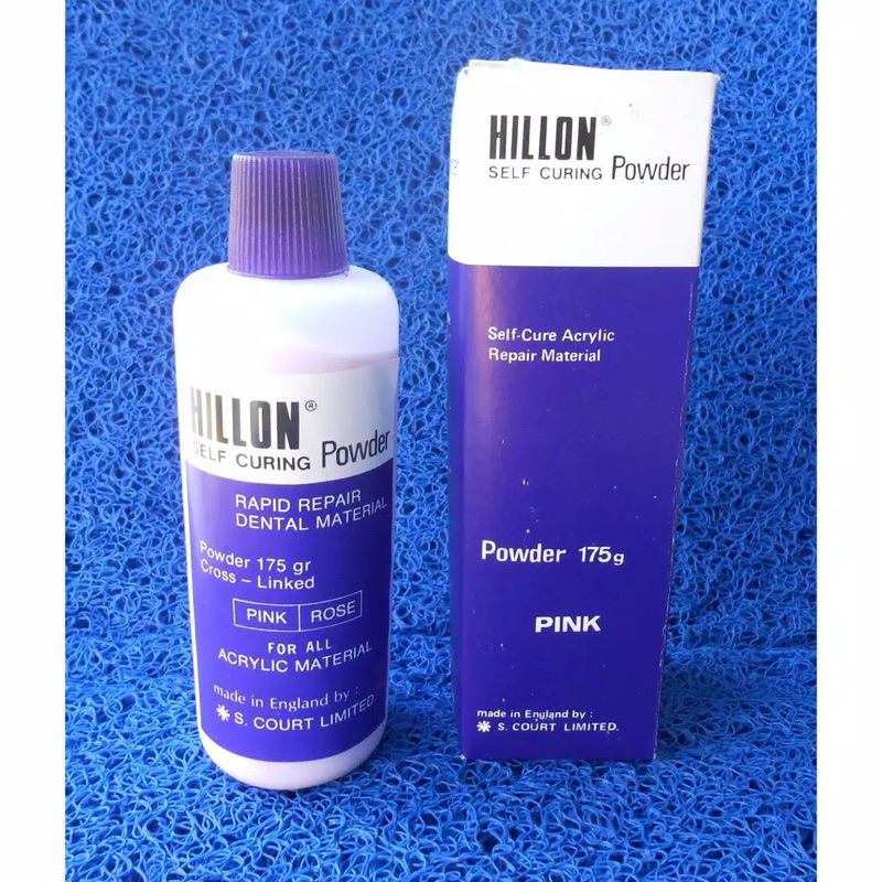 Jual Hillon Powder Self Curing 175gr Pink, Serat/Veined, Bubuk Acrylic ...