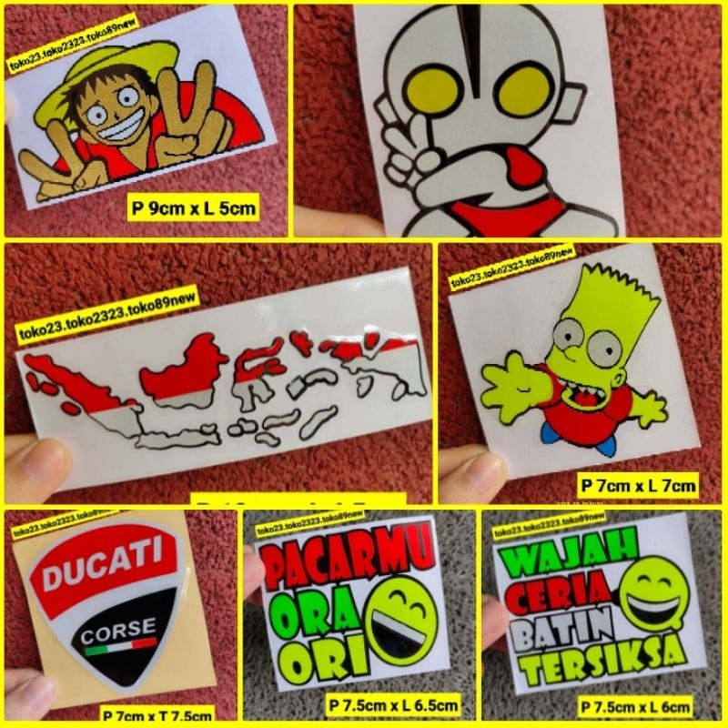 Jual Stiker Cutting Motor Stiker One Piece Stiker Keren Stiker Campur