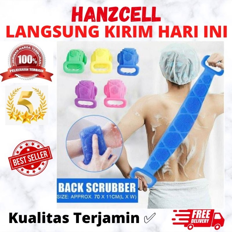 Jual Sikat Punggung Badan Silicone Scrubber Sponge Mandi Alat Gosok Pembersih Daki Silikon