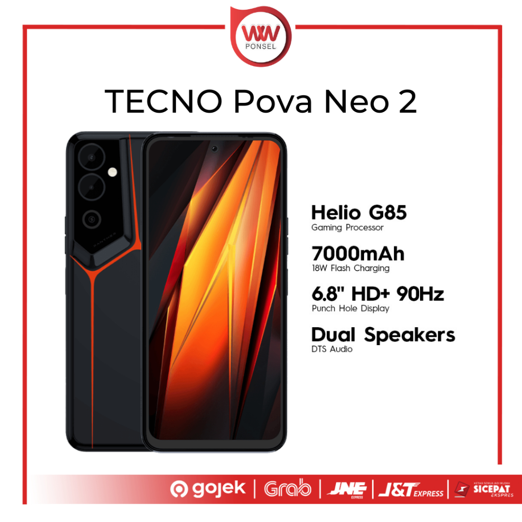 Jual HP Tecno Pova Neo 2 Ram 4GB Internal 128GB [Helio G85, 6.82" HD+ ...