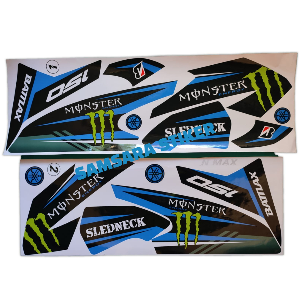 Jual Stiker Motor Yamaha Nmax Variasi Monster Biru | Shopee Indonesia