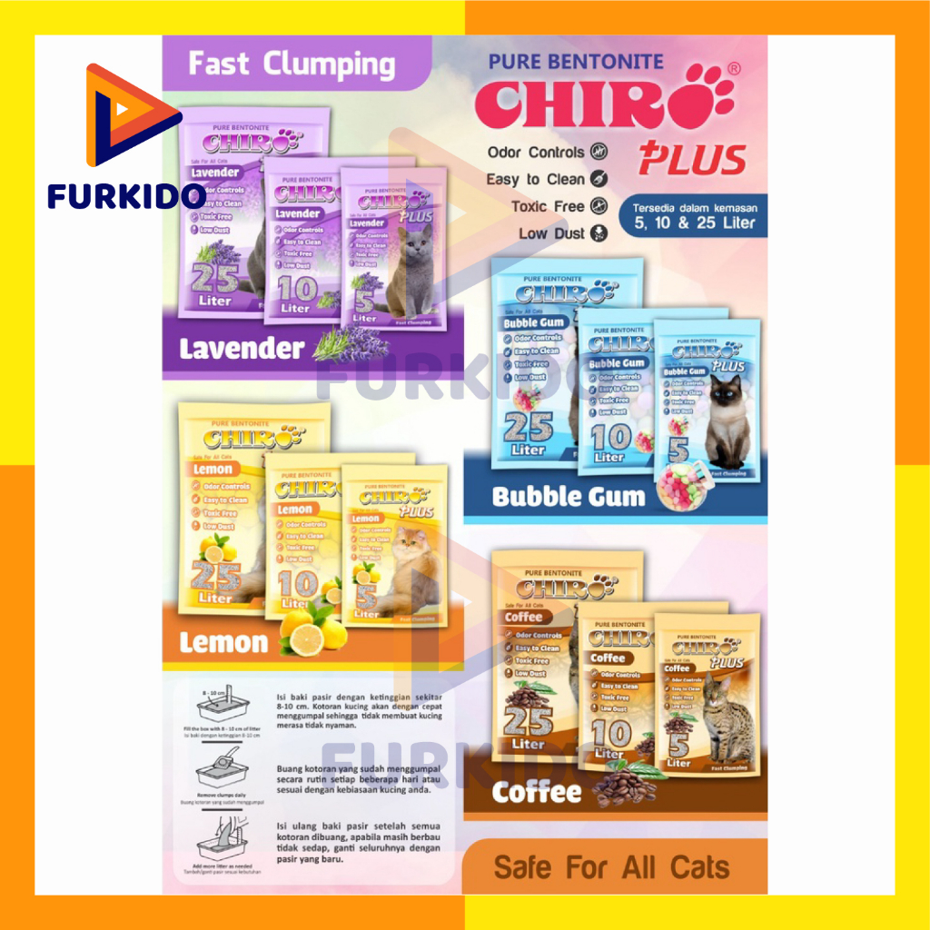 Jual Chiro Plus Cat Litter 25 Liter / Pasir Kucing Shopee Indonesia