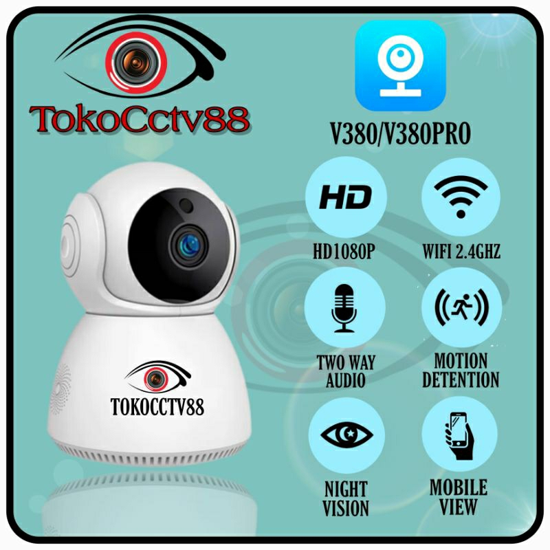 Jual IP Camera 1080P CCTV Snowman 8MP V380 Pro Cam Kamera Wireless Wifi ...