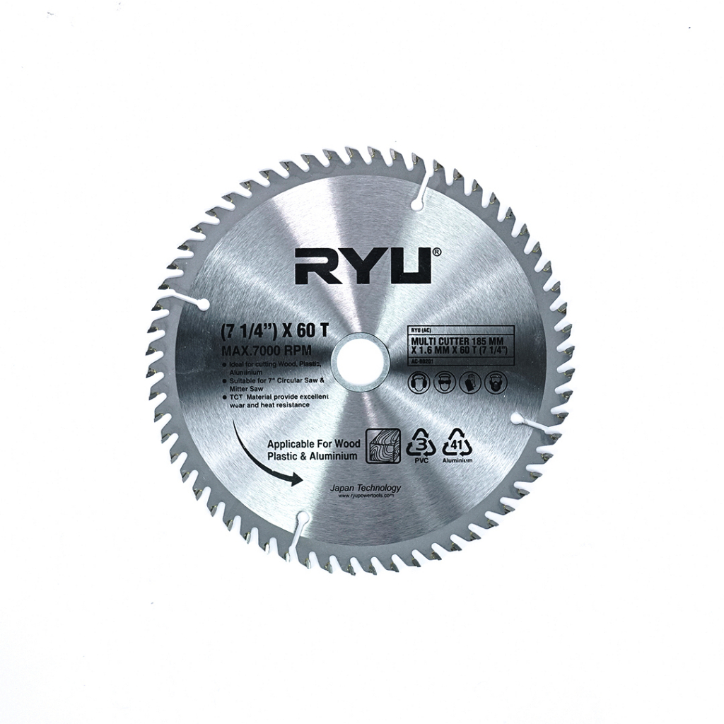 Jual RYU (AC) MULTI CUTTER 185 MM X 1.6 MM X 60 T (7 1/4