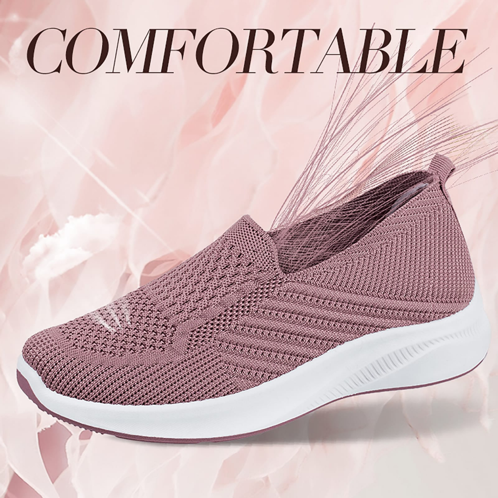 Sneakers slip on on sale wanita