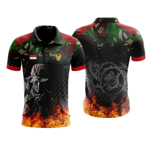 Jual Kaos Jersey Full Printing Bahan Dryfit Berkerah Kaos Dry Fit