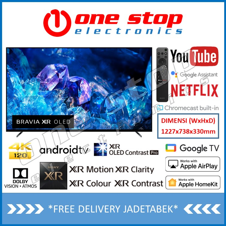 Jual SONY BRAVIA XR55A80K OLED 4K UHD Smart Google & Android TV 55