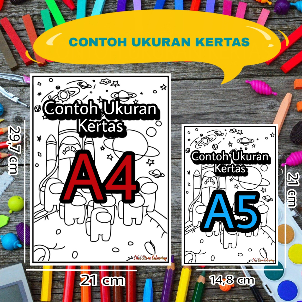 Jual Kertas Gambar Mewarnai - Colouring Anak Tema Kiko & Friends ...