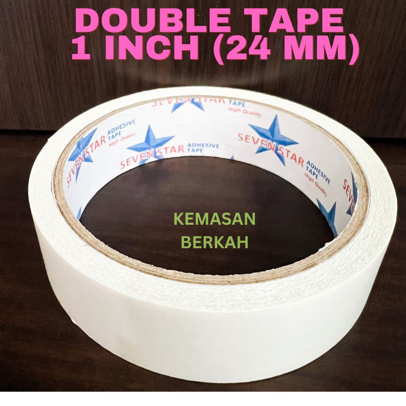 Jual Double Tape Isolasi Sisi Inch Mm X Yard Murah Dijamin Rekat Shopee Indonesia