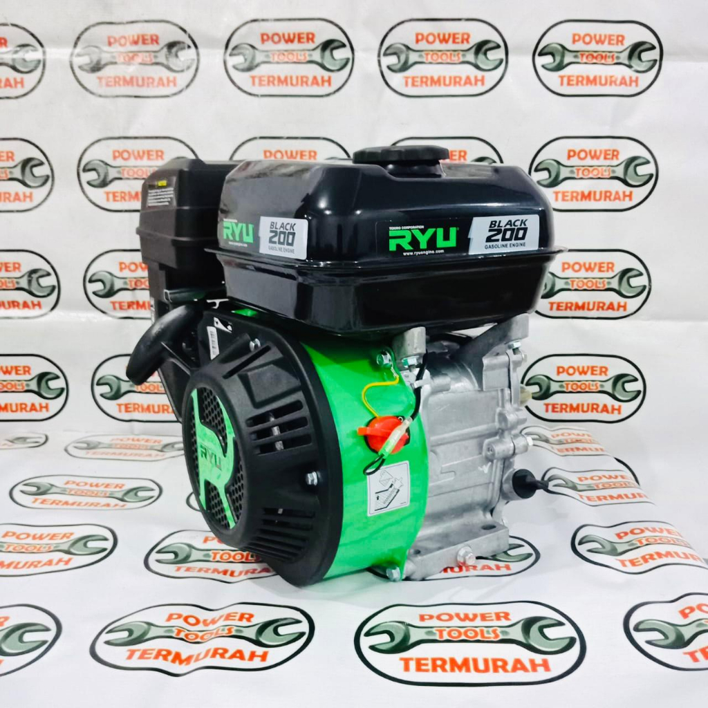 Jual Engine RYU BLACK 200 Bensin 6.5 Hp / Mesin Penggerak BLACK 200 6,5 ...