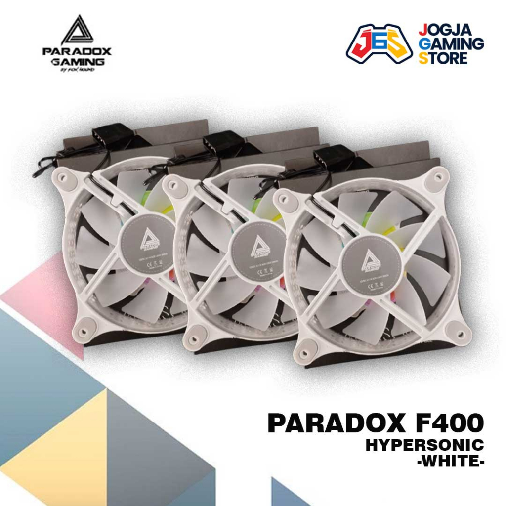 Jual PAKET 3 FAN PARADOX HYPERSONIC F-400 COLORFULL RAINBOW RGB 12cm ...