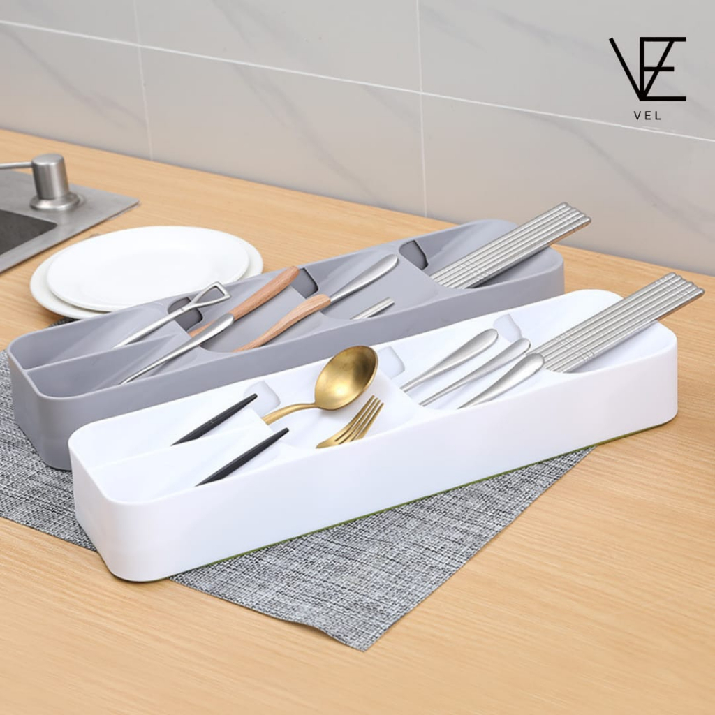 Jual Rak organizer storage laci dapur sekat sendok garpu pisau tebal ...