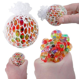Squishy Rainbow  Bola Multi Color Bola Jelly Anti Stress Anggur