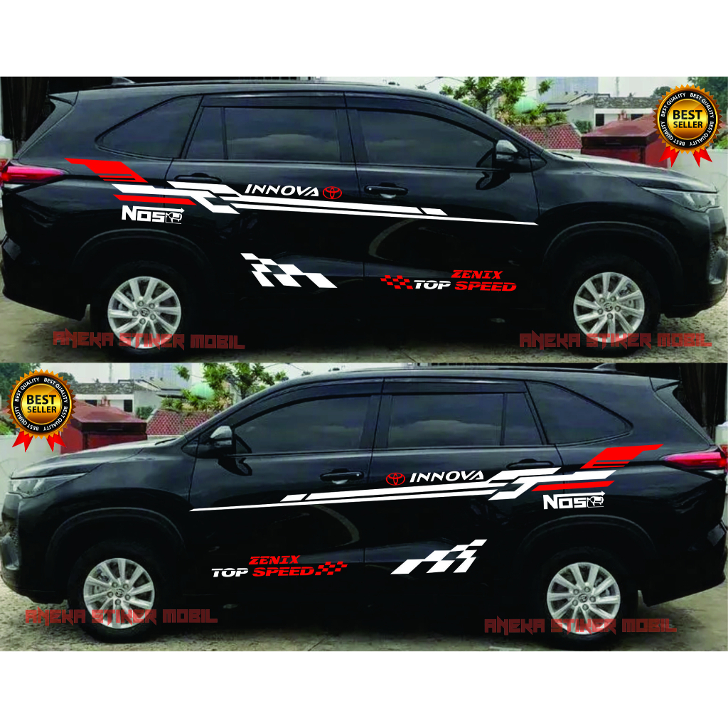 Jual Stiker Toyota Kijang Innova Zenix Aksesoris Sticker Mobil Innova ...