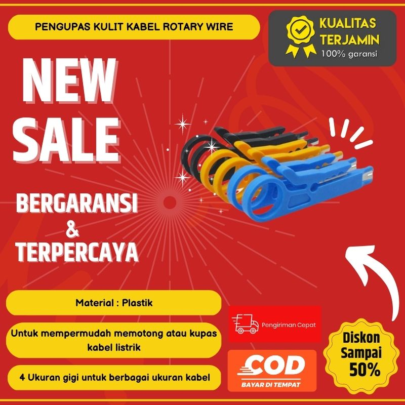 Jual Pengupas Kulit Kabel Rotary Wire Stripper Cutter Alat Pengupas