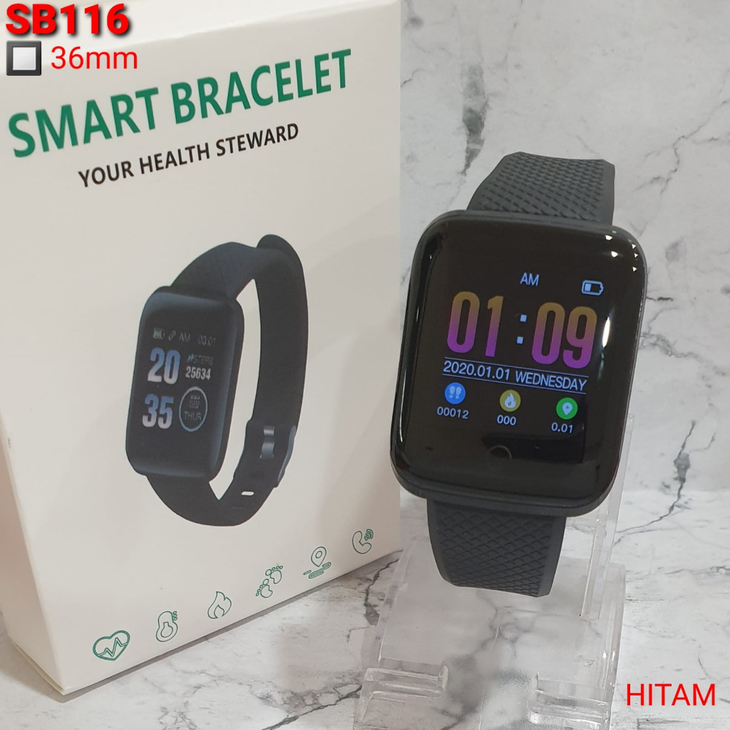Jual Jam Tangan Smartwatch Smart Bracelet SB-116 SB-D20 2 Varian ...