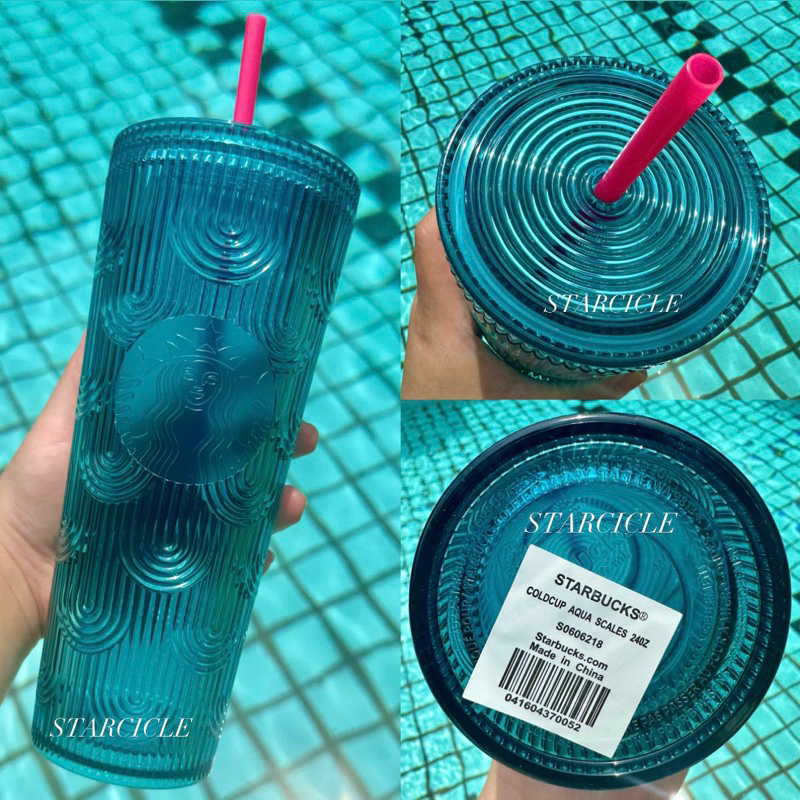 Starbucks Indonesia Lime outlets and Blue Scales Tumblers