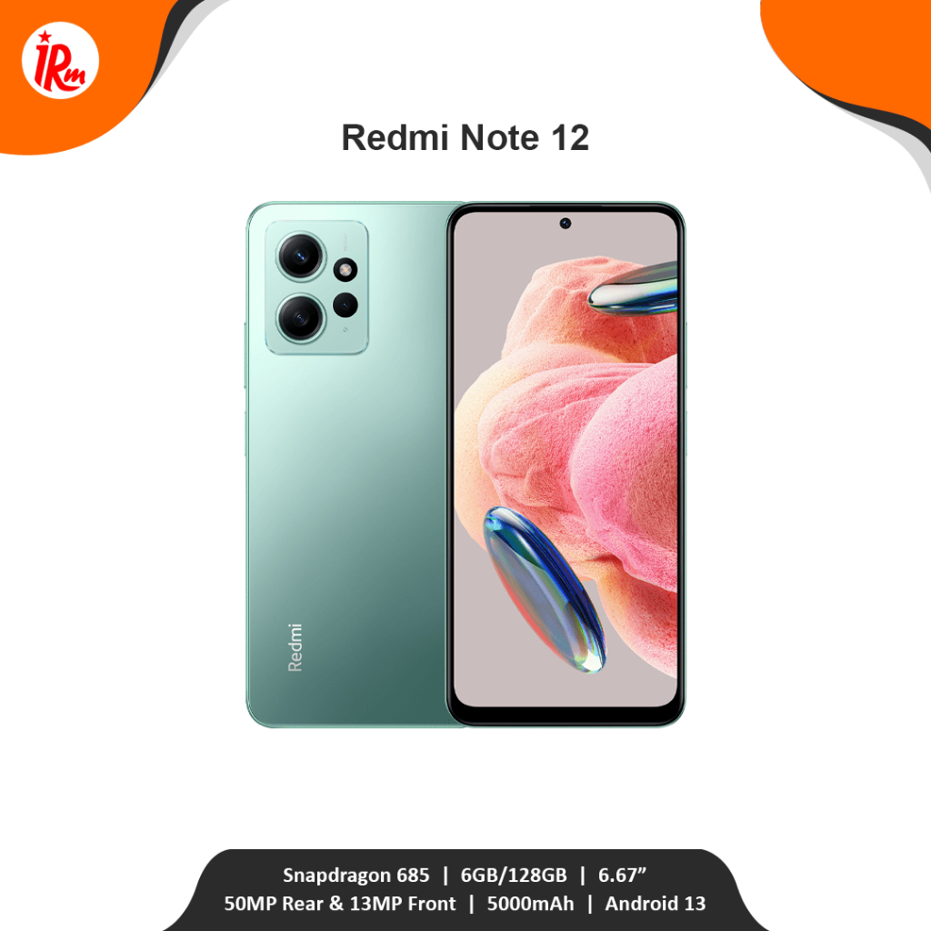 Jual Xiaomi Redmi Note 12 - 6GB/128GB (Blue, Gray, Green) | Shopee ...