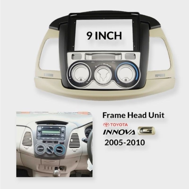 Jual Frame Head Unit 9 Inch OEM Toyota Innova 2005-2010 | Shopee Indonesia