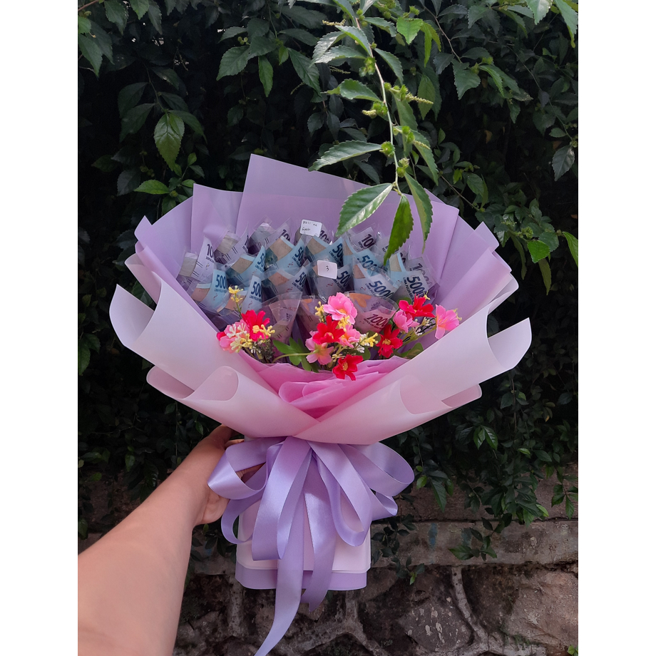 Jual Buket uang Isi 2,2jt 3,5jt / Ukuran SMALL & MEDIUM/ buket wisuda