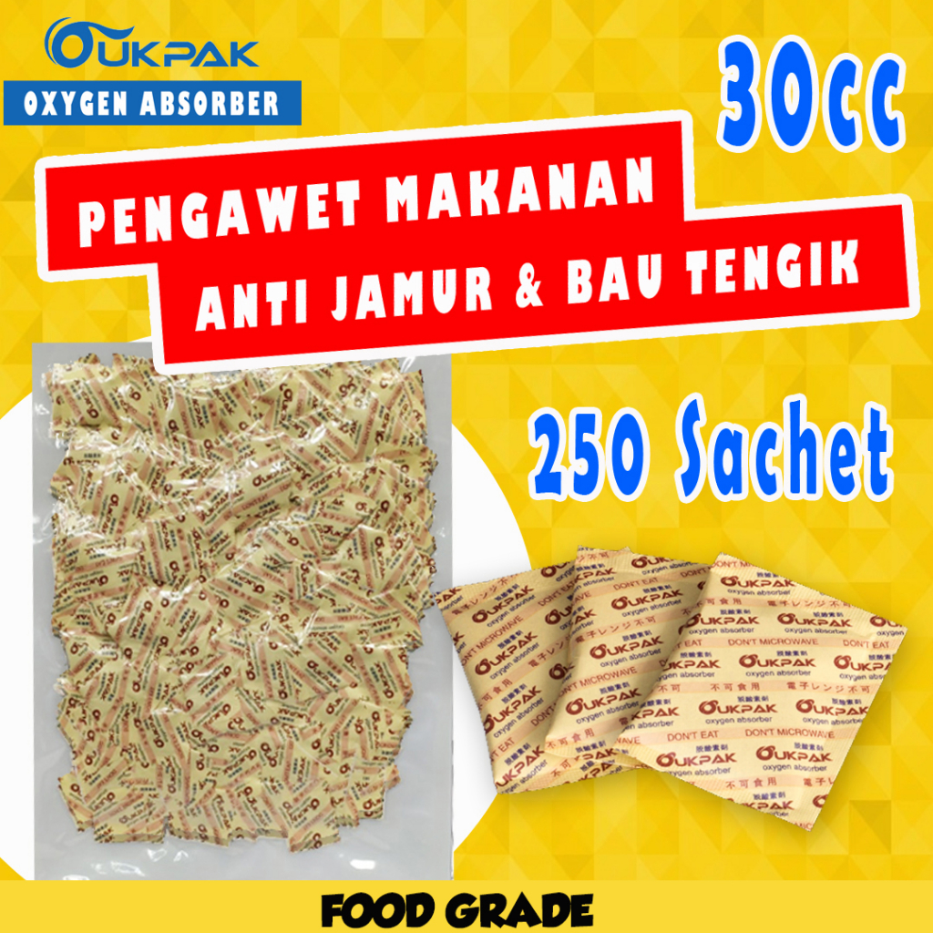 Jual OUKPAK 30CC Oxygen Absorber Pengawet Makanan Penyerap Oksigen ...