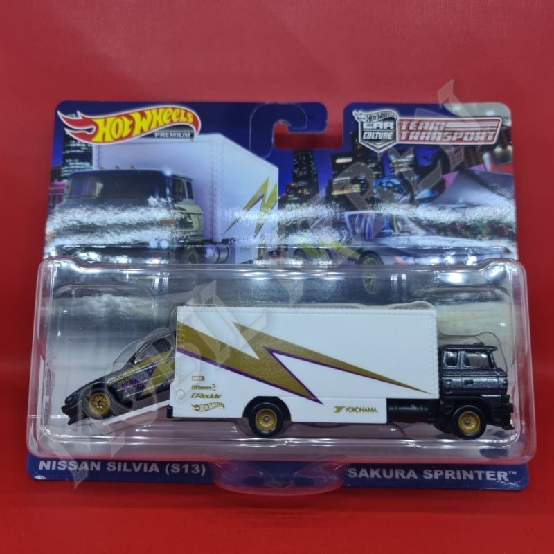 Jual Hot Wheels Team Transport Nissan Silvia S13 And Sakura Sprinter Shopee Indonesia