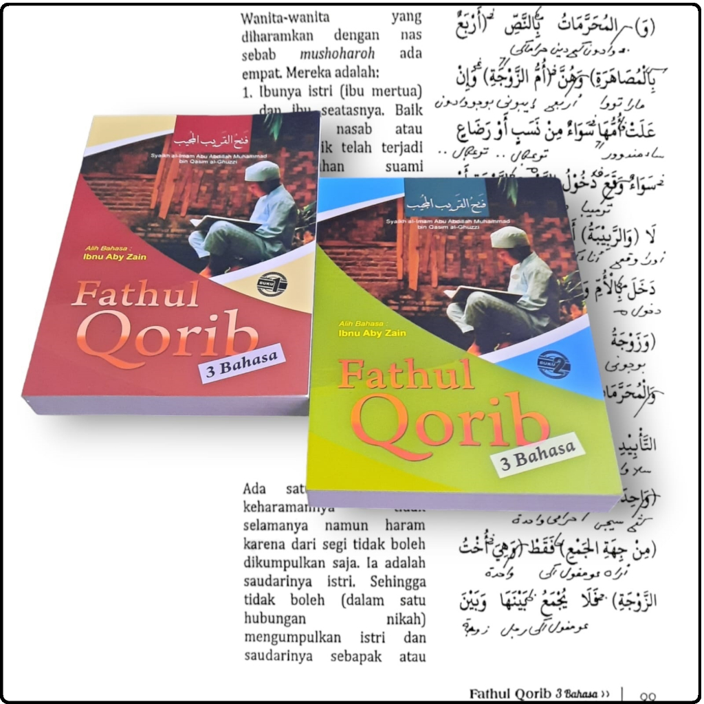 Jual FATHUL QORIB SAKU Terjemah fathul qorib 3 bahasa 2 jilid