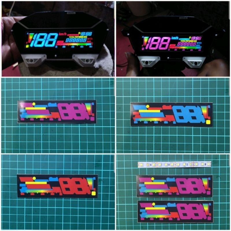 Jual Sticker Lcd Speedometer Spidometer Indiglow Honda Vario 125 150 ...
